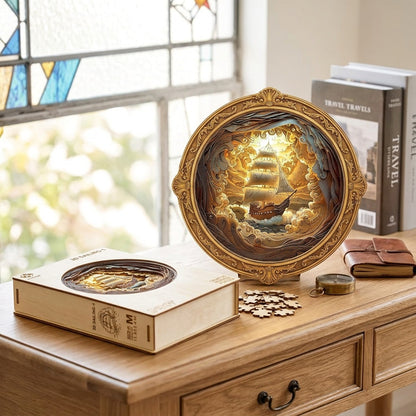 3D Wooden Sailing Puzzle - Build Your Own Ship